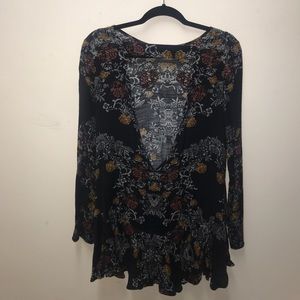 Free People Mini Dress Long Sleeve